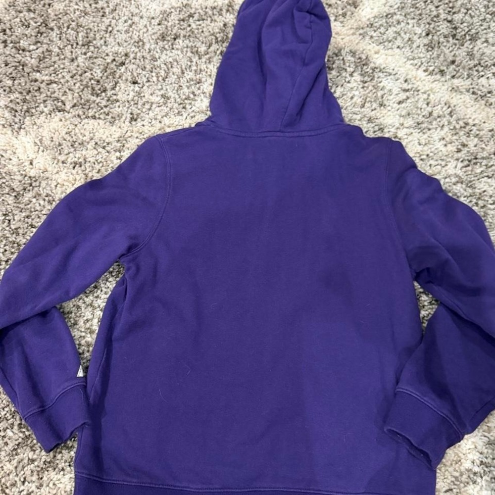 Russell Athletic purple East Carolina University hoodie Size M - Picture 2 of 3